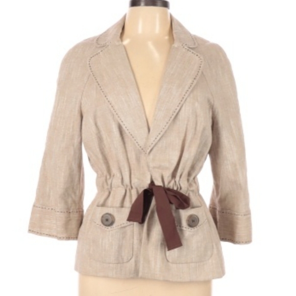 Willi Smith Jackets & Blazers - WILLI SMITH GATHERED WAIST BLAZER